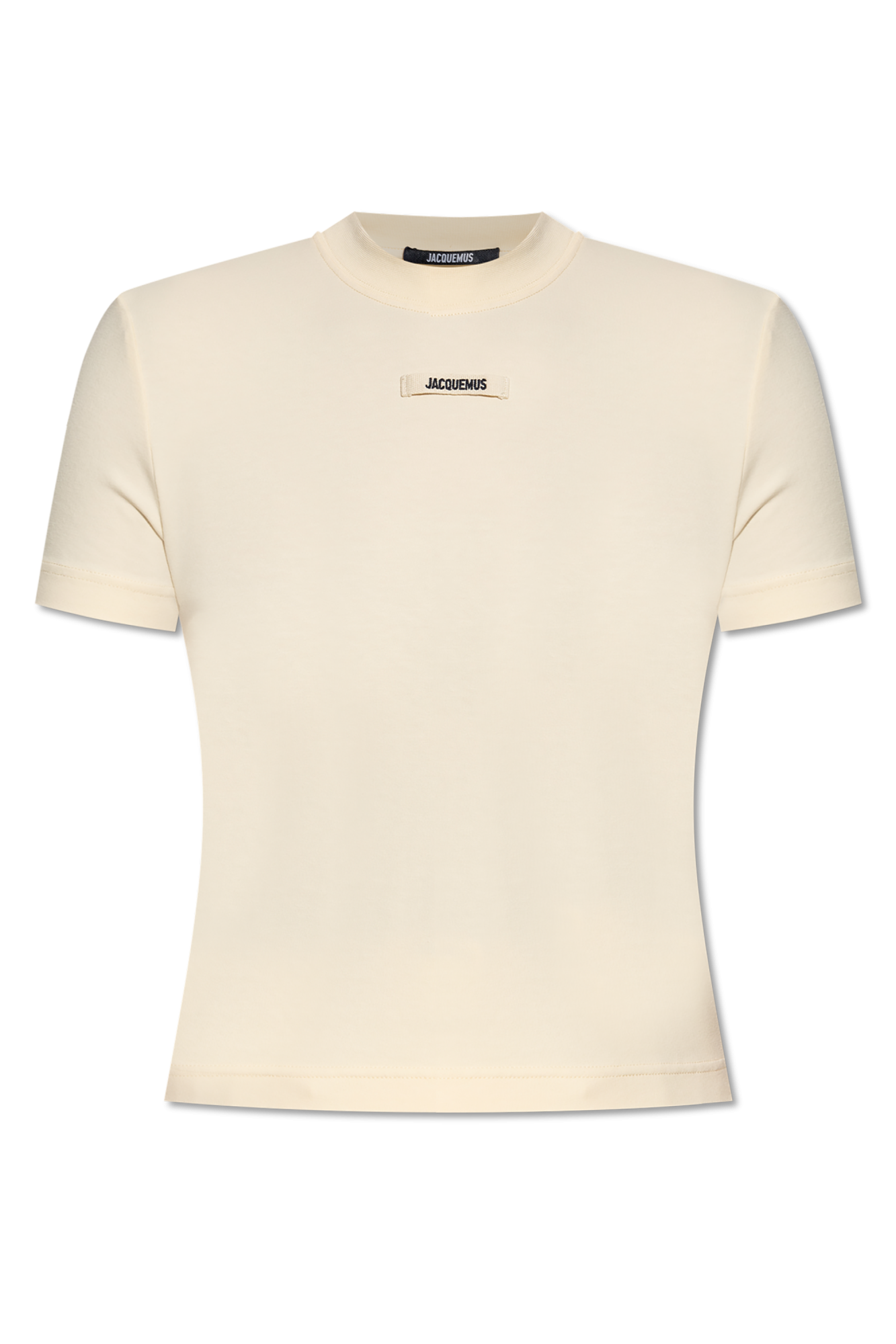 Cream T-shirt with logo patch Jacquemus - Vitkac Canada